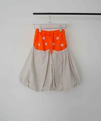 52℃ balloon skirt layered pants / orange