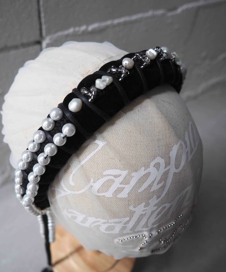 85℃ headband / black × black