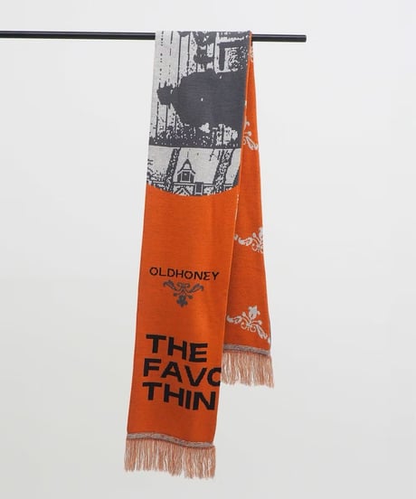 58℃ knit scarf / orange