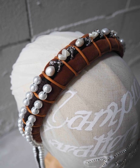 85℃ headband / brown