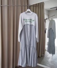45℃ dress / ash×blue