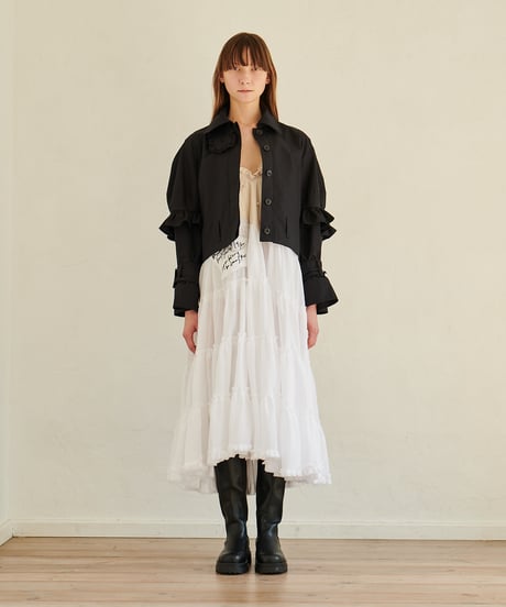 50℃ short coat  / beige
