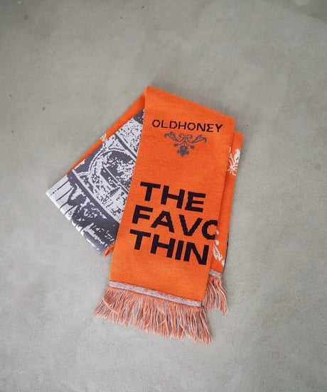 58℃ knit scarf / orange