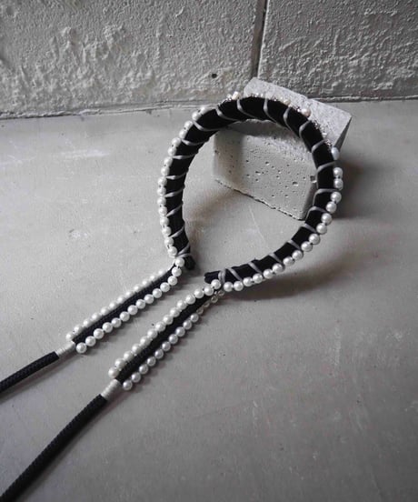 85℃ headband / black × gray