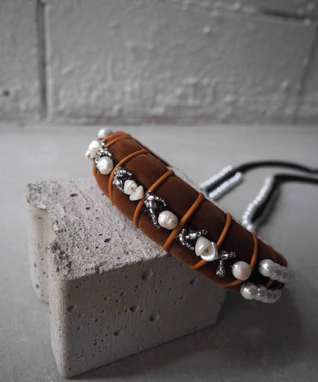 85℃ headband / brown