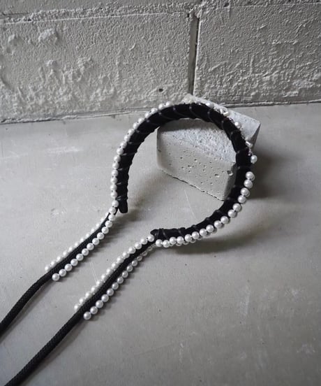 85℃ headband / black × black