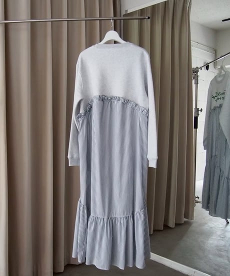 45℃ dress / ash×blue