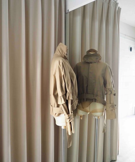 50℃ short coat  / beige