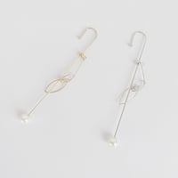 クリスタルマーキスチャームラップピアス