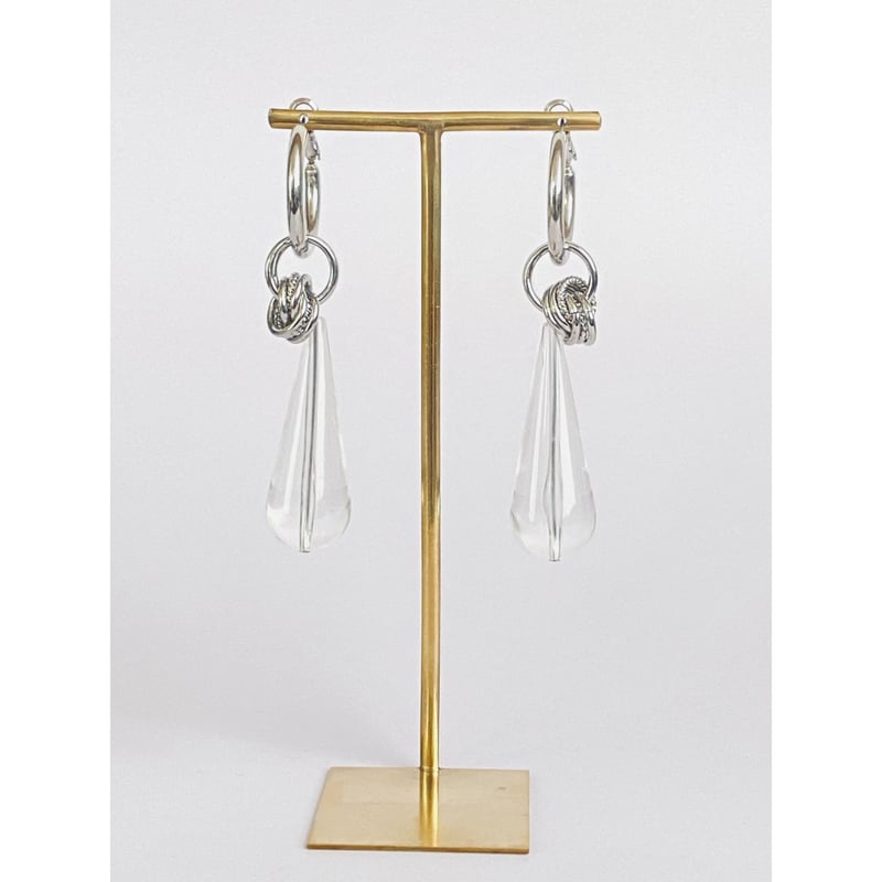 ドロップアクリルチャンキーフープピアス | Kaava HELMI ドロップアクリルチャンキーフープピアス | Kaava HELMI