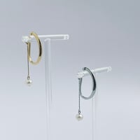 ひと粒パールイヤーフック