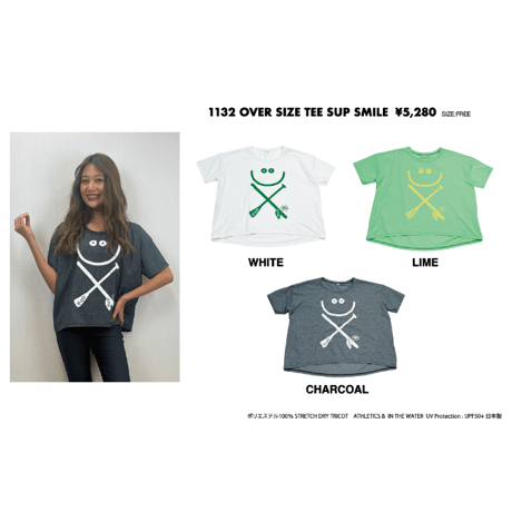 1132 OVERSIZE TEE  SUP SMILE