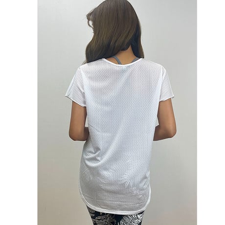 1136  ROUND TEE  LEAF MESH
