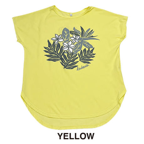 1130  ROUND TEE  PLUMERIA