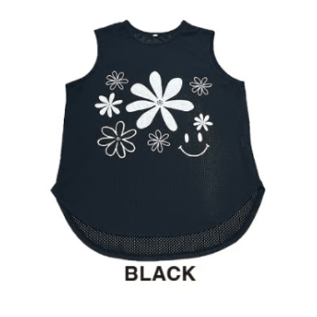 1137  TANK TOP SMILE ( FULL MESH)