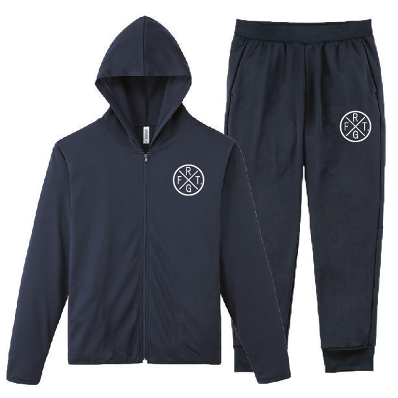 ドライジップパーカー ネイビー/ブラック | ROUGHTERS SHOP