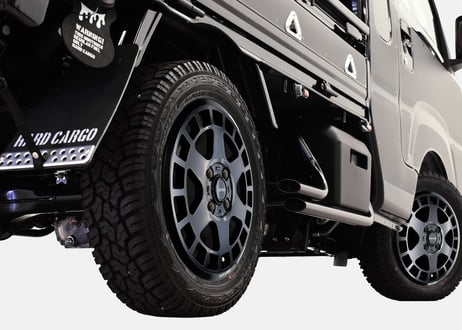 HARDCARGOオリジナルホイール　HCW004  タイヤホイール５本セット【X-AT 165/65R14】