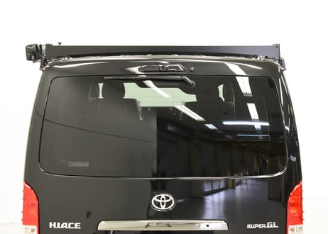 ハイエース標準ルーフ用キャリアフルセット（フロント、センター、リヤ３点）