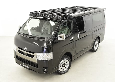 ハイエース標準ルーフ用キャリアフルセット（フロント、センター、リヤ３点）