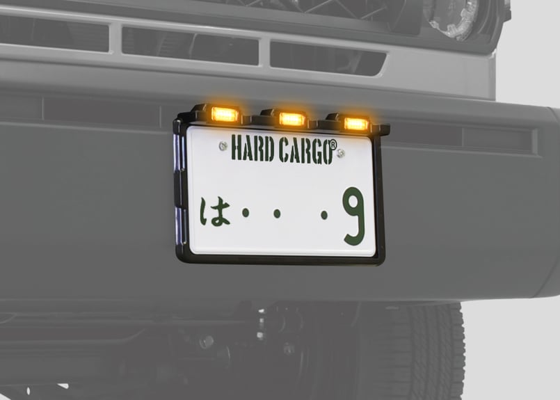 LEDナンバーフレーム スモークアンバー | HARD CARGO - Online Store