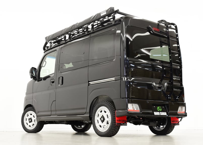 大型マッドフラップ前後セット　アトレーS700V ブラック 大型マッドフラップ前後セット アトレー／ハイゼットカーゴ