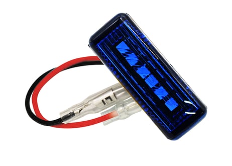 LEDバンパーガード（ハイエーススーパーロングボディ用） ポリスブルー
