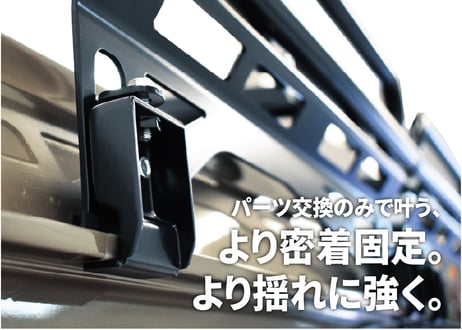 サイドステー・取付フット (箱バン キャリア用)