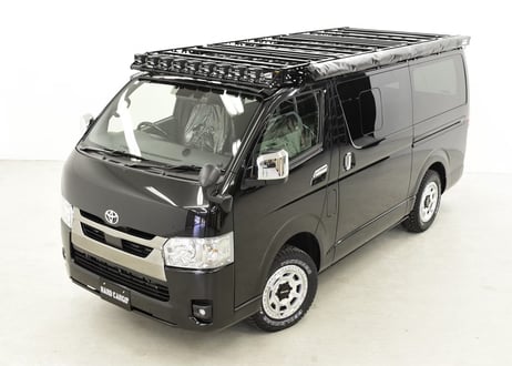 ハイエース標準ルーフ用キャリアフルセット（フロント、センター、リヤ３点）