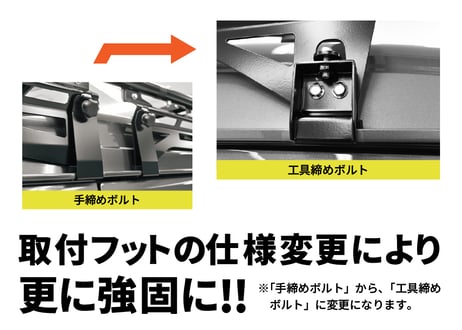 サイドステー・取付フット (箱バン キャリア用)