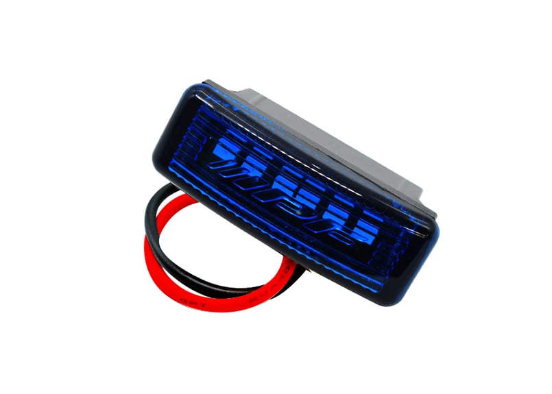 LEDナンバーフレーム ポリスブルー | HARD CARGO - Online Store