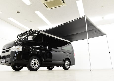 サイドオーニング3M（ブラック）ハイエース専用