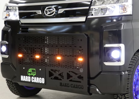LEDスキッドグリル（アトレー、ハイゼットカーゴ、デッキバン専用）※FMC後（S700V、W/S710V、W）アンバー