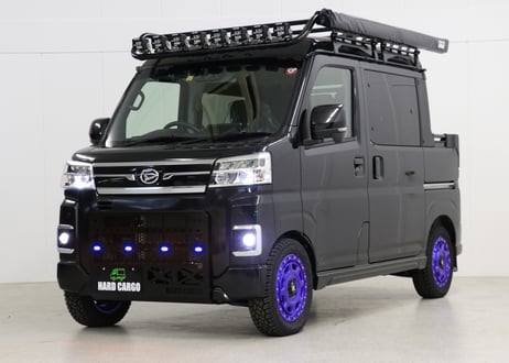 LEDスキッドグリル（アトレー、ハイゼットカーゴ、デッキバン専用）※FMC後（S700V、W/S710V、W）ポリスブルー