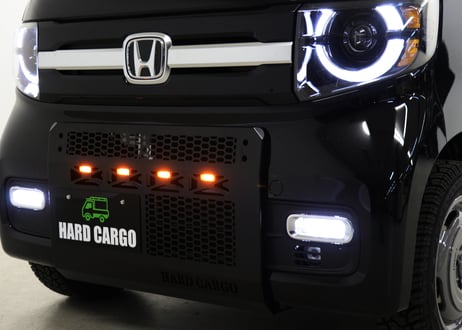 LEDスキッドグリル（N-VAN専用）スモークアンバー