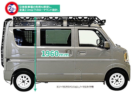 アウトドアキャリア（軽バン専用）