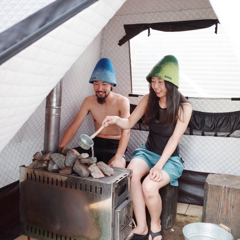 サウナハット（Blue） | SaunaCamp. SHOP