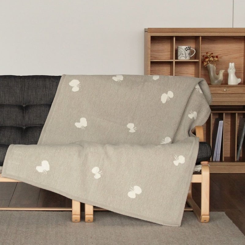 KLIPPAN コットン ハーフブランケット CHOUCHO（全3色） | HOMESIC F