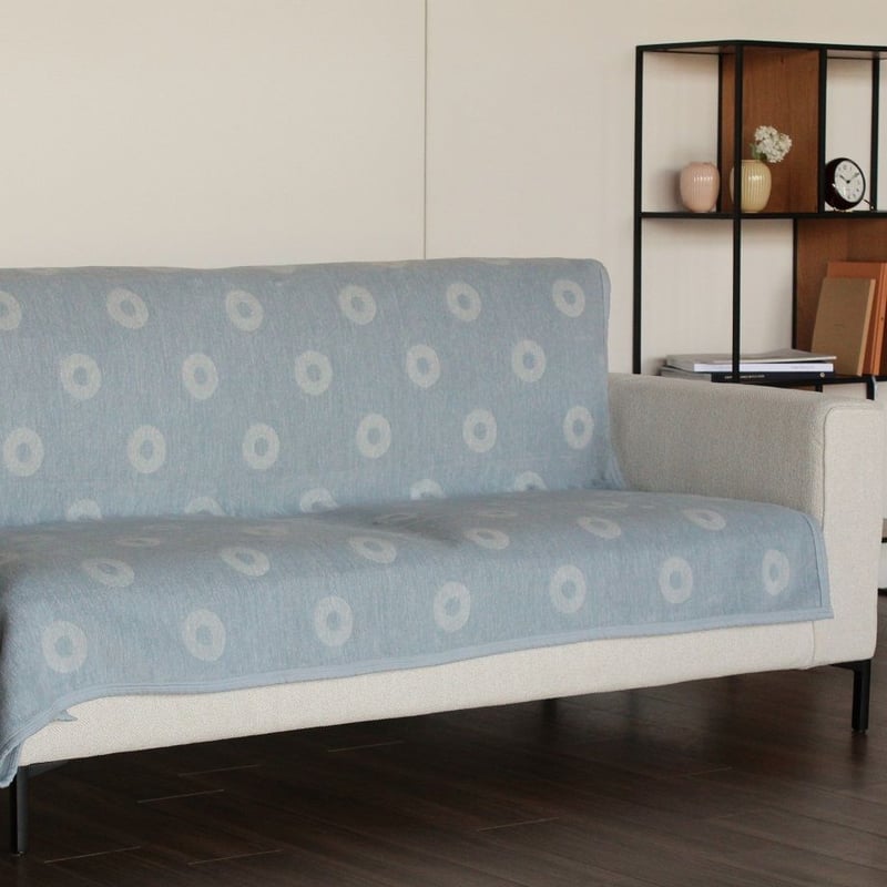 KLIPPAN　ひざかけ　ブランケット KLIPPAN コットン シングルブランケット RINGS（全2色） | HOMESIC FU