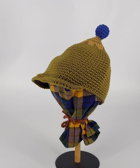つば付きKids1～2歳サイズコットン糸のCAP②