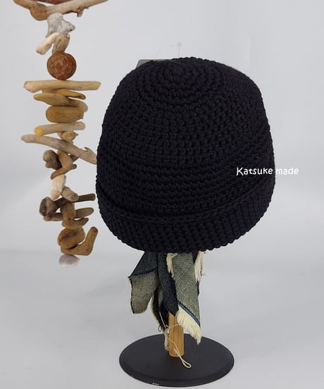 Kidsサイズ変わった編み方の男子にもおススメのコットンのニット帽④