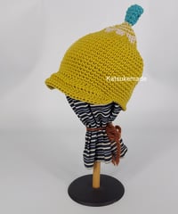 つば付きBabyサイズコットン糸のCAP②