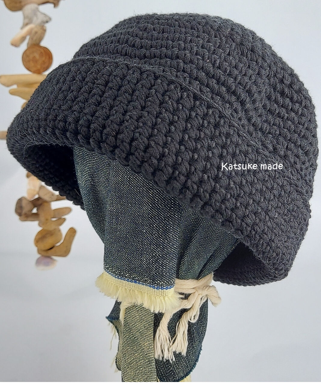 Kidsサイズ変わった編み方の男子にもおススメのコットンのニット帽④