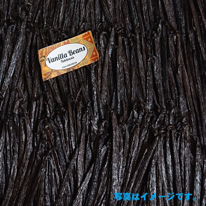 インドネシア産 バニラビーンズ(タヒチタイプ) 100g(19本 インドネシア産 バニラビーンズ(タヒチタイプ) 100g(19本