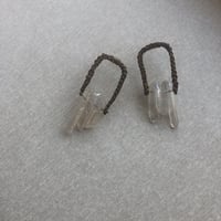 Drop quartz   ピアス