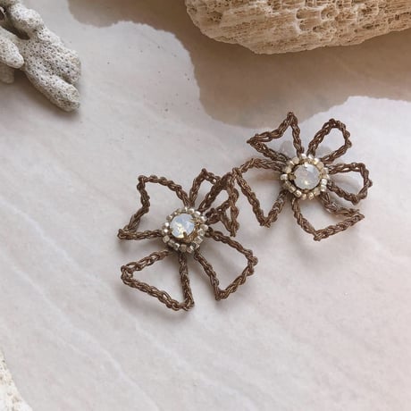 chain  flower ピアス &イヤリング