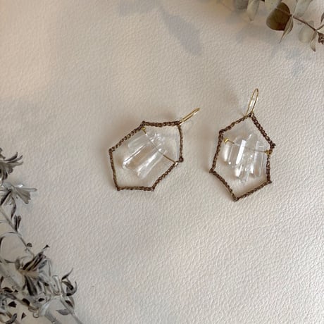 Jem crystal  drop  ピアス