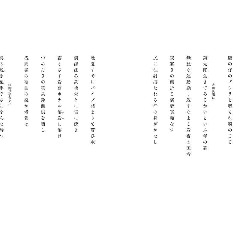 無縁者 高橋鏡太郎句集』（限定150部） | 共和国 ANNEX
