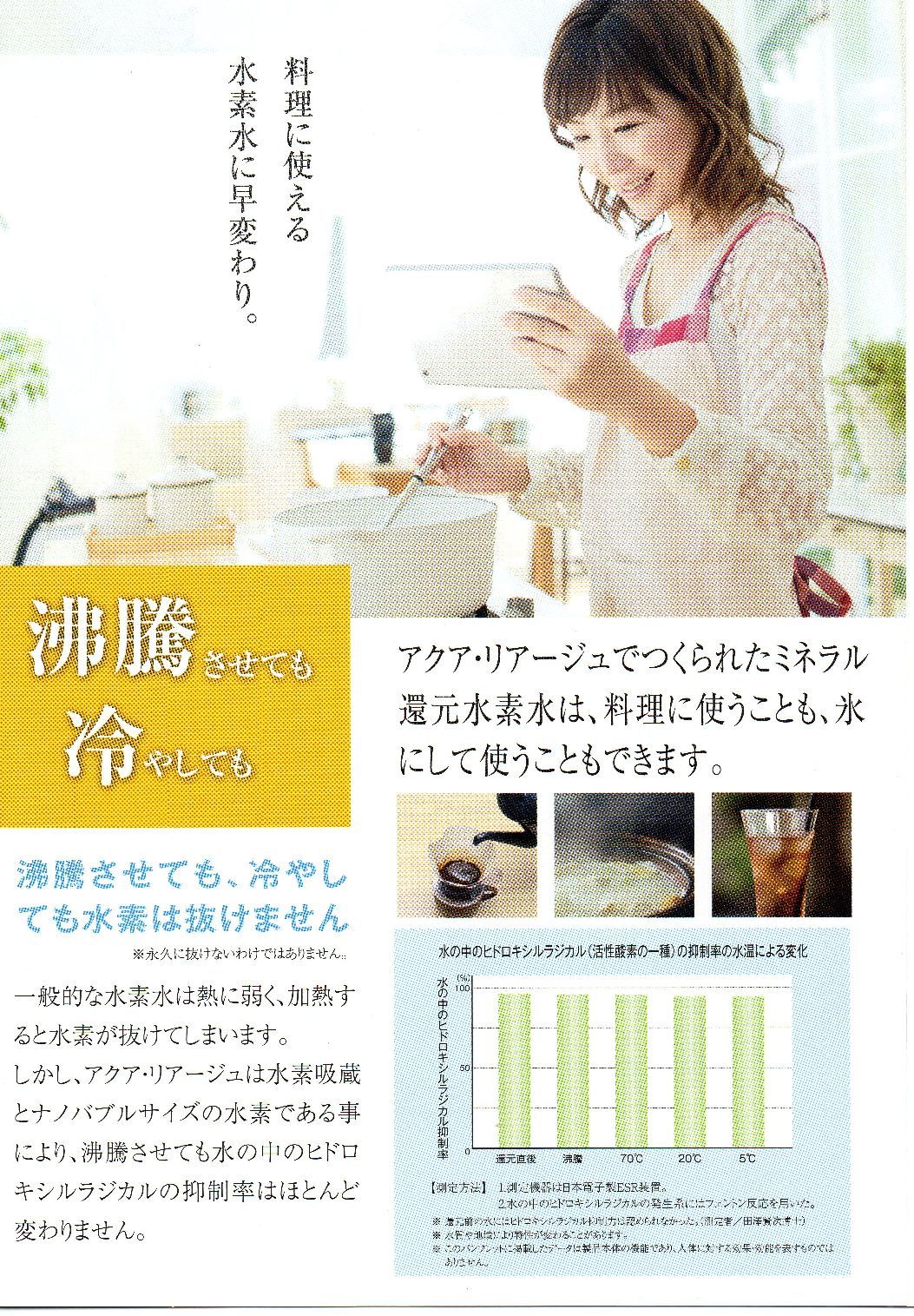 アクア・リアージュ 業界初の抜けない水素水 72時間の長期保存が可能な
