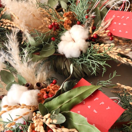 DARUMA>>>福よ来い！福しめ縄リース ※一週間期間限定