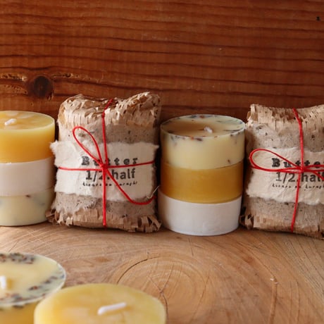「Butter1/2 half」 はんぶんこ好きがこだわって作ったキャンドル。
